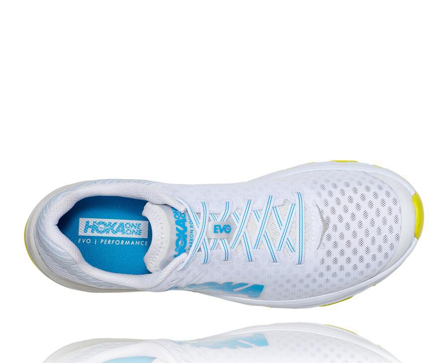 Hoka One One Hardloopschoenen Dames - Evo Carbon Rocket - Wit - VC4139065